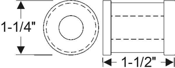 Steele Pitman Arm Stud Insulator Bushing 1947-1950 Studebaker Champion 18-0021-32
