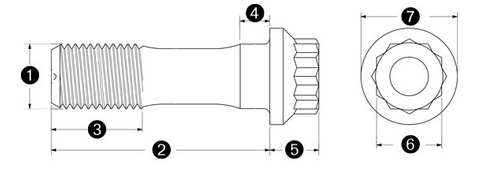 ARP General Replacement Connecting Rod Bolt Kit For Aluminum Rods 200-6004