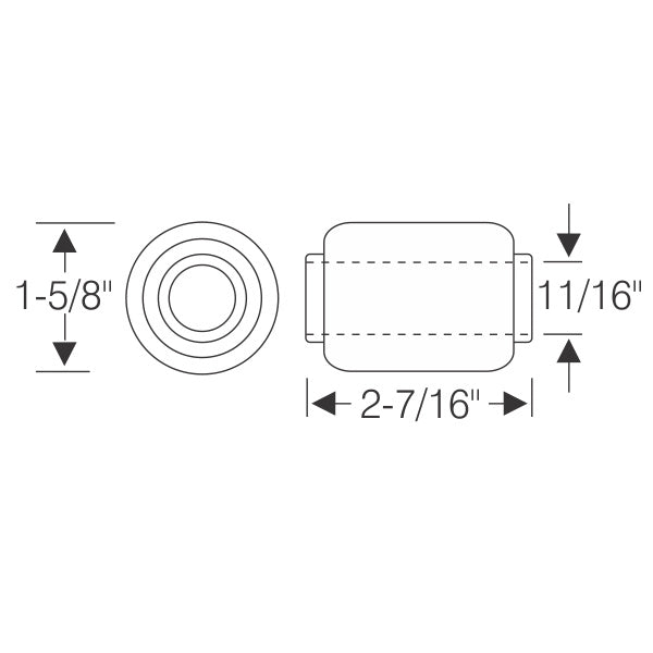 FCRC Upper Outer Pivot Pin Bushings 1937-1939 Packard 12 Cyl 30039132