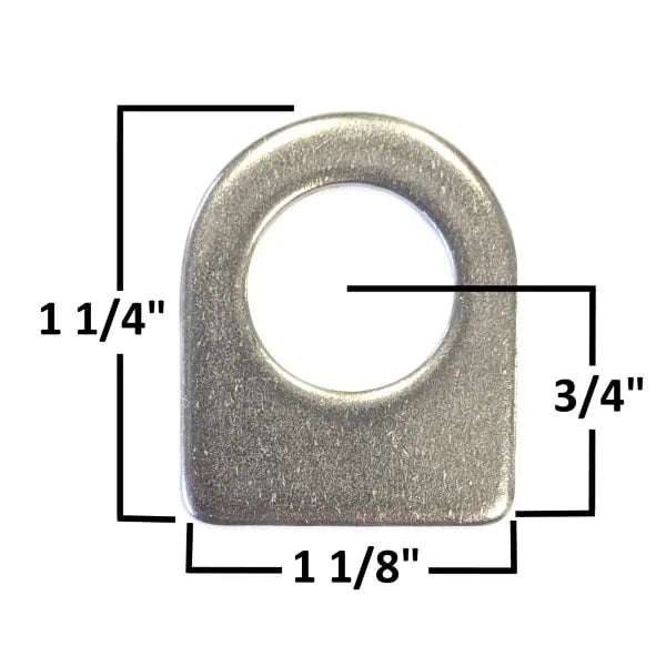 FCRC Brake Line Adapter Weld-On Mounting Tabs 4 PK 5/8" Hole