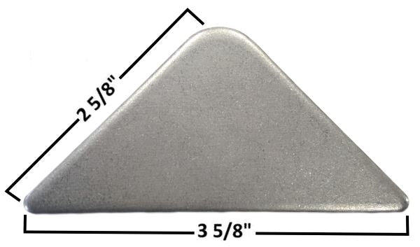 FCRC Large Gussets 2-5/8" Tall 3-5/8" Long 1/8" Steel Roll Cage/Motor Mount 25PK 22198-25