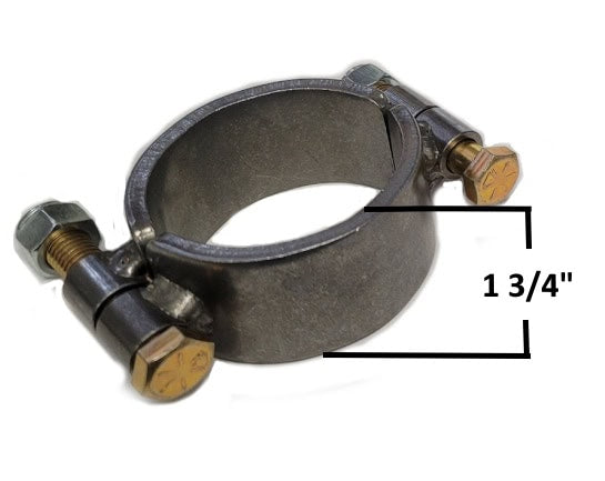 FCRC Steel Tube/Weld Clamp 1/4" Thick 2-Bolt 3" ID 1-3/4" Wide 359-A
