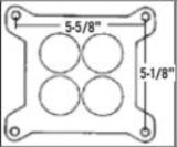 Trans-Dapt Throttle Body Adapter Chevy/GMC To Holley 4 Barrel/AFB Center 2210