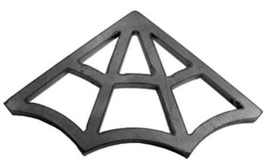 FCRC Steel Spider Web Roll Bar/Chassis Gusset 1/8" Thick 1-3/4" X 1-3/4" 113-B2