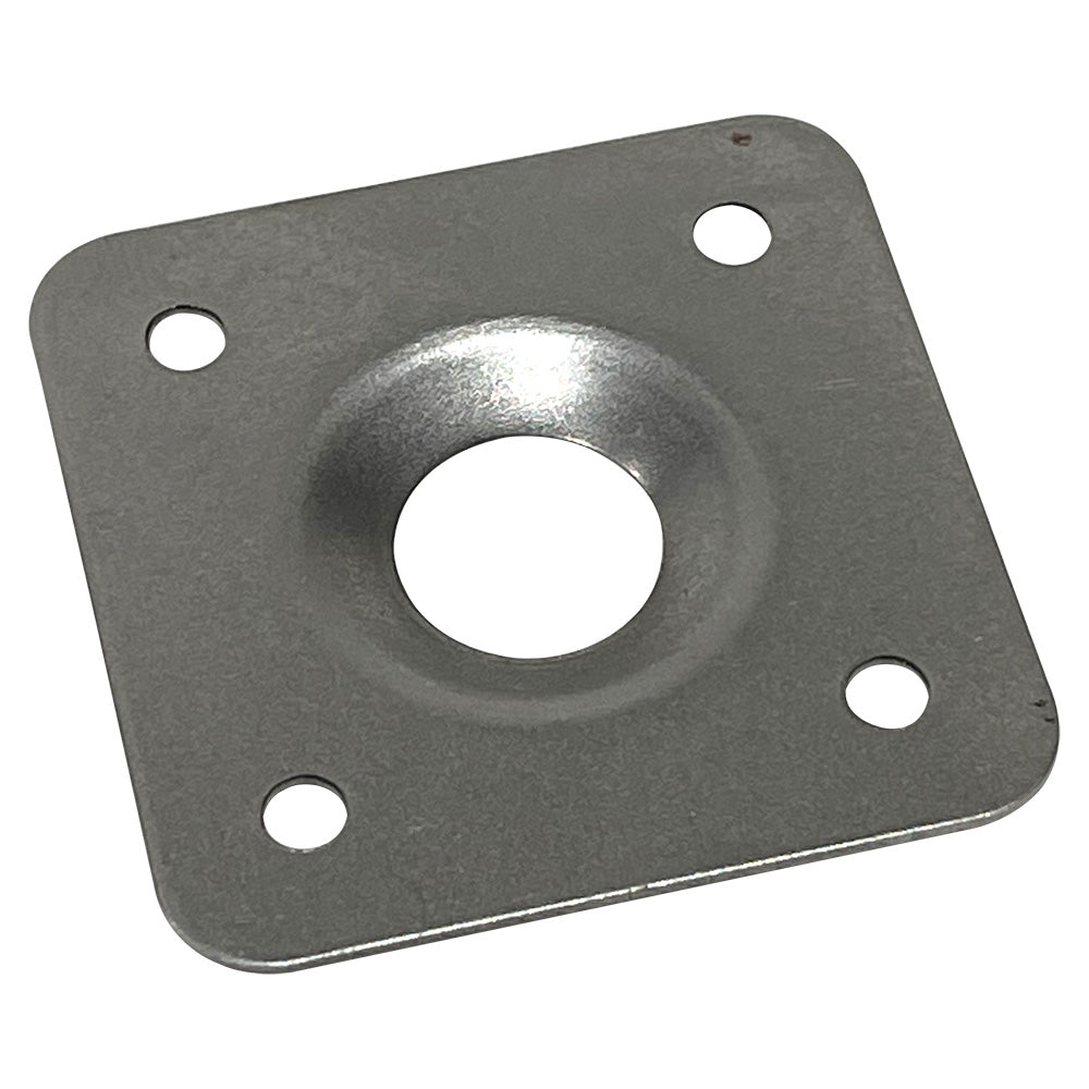 PanelFast Flush Head 7/16" Quarter Turn Fastener Dzus Plate Square Aluminum 4PK