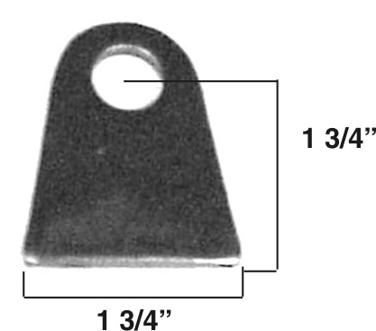 FCRC Steel Flat Chassis Tabs 1/8" Thick 5/8" Hole 10pk 60004-10