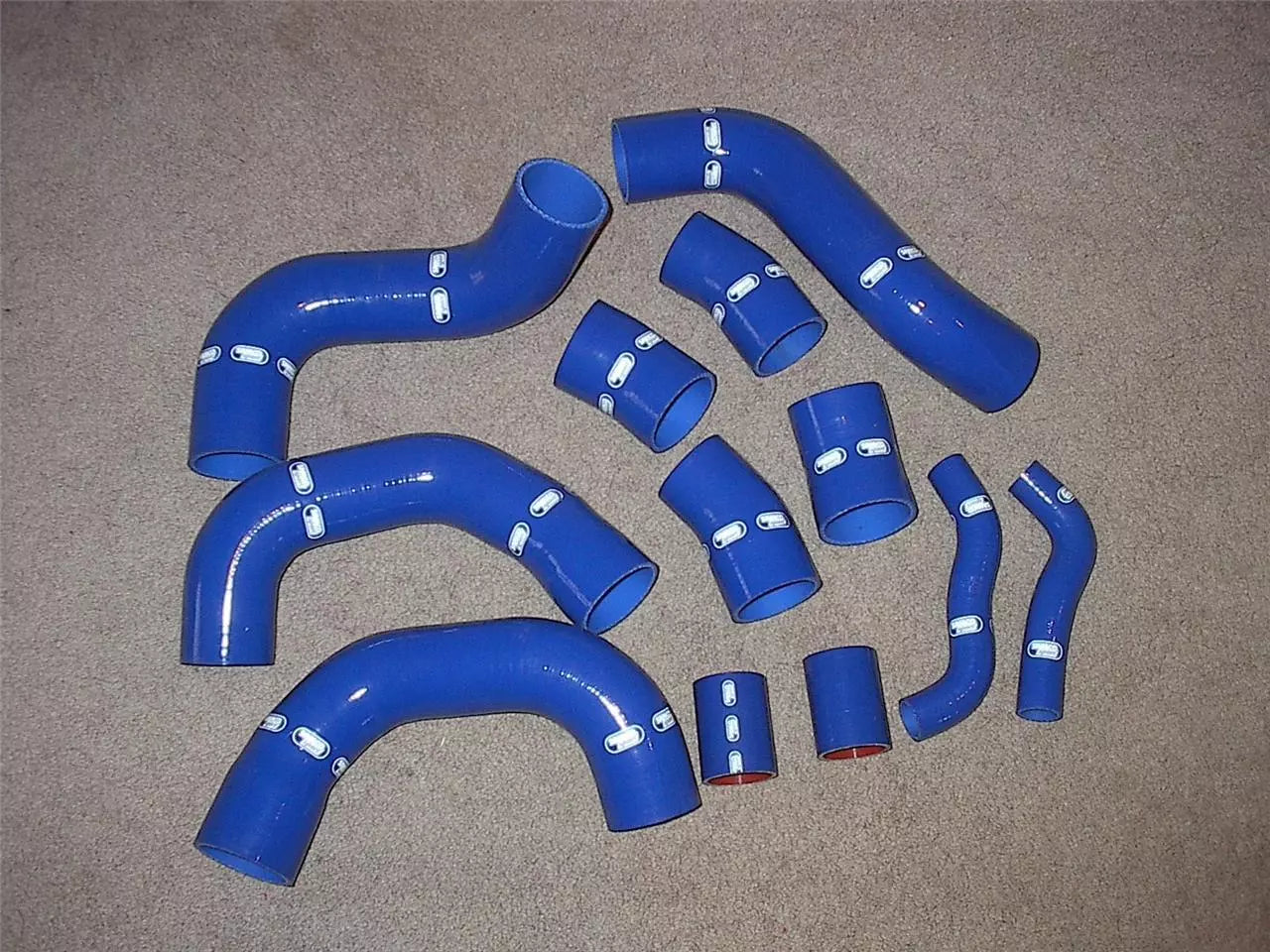 Samco Silicone Turbo Intercooler Hose Kit 2008-10 For Nissan Skyline GTR GT-R TCS395-BLU