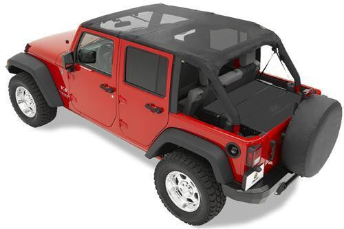 Bestop Mesh Bikini Safari Top 2010-2015 Jeep Wrangler JK Unlimited 4 Door 52594-11