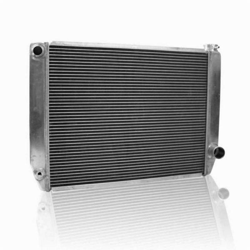 Griffin Aluminum Universal Radiator 2 Row 27.5" X 19" X 3" TL BR 16AN Inlet 1-55242-F