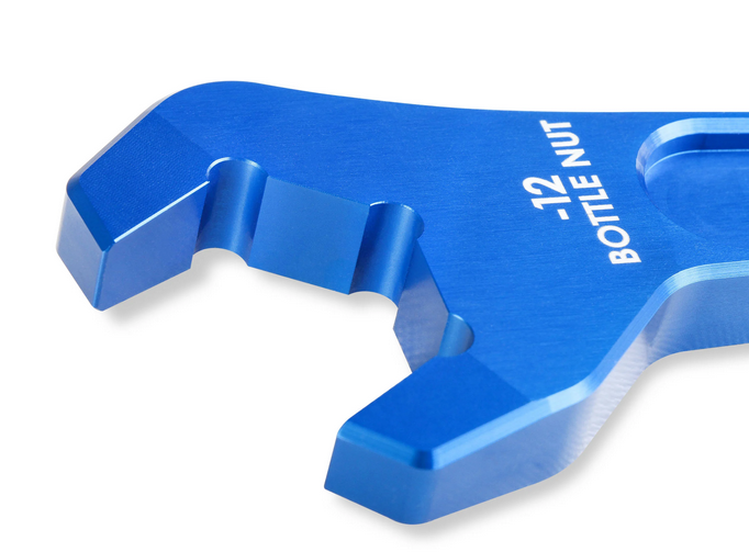 NOS Nitrous Bottle Wrench Billet Aluminum -12/-6 AN Blue 16126NOS