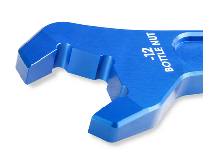 NOS Nitrous Bottle Wrench Billet Aluminum -12/-6 AN Blue 16126NOS