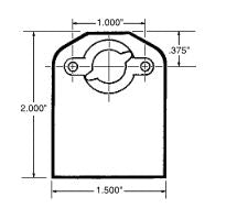 Allstar Performance 1" Weld On 1/4 Turn Dzus Fastener Mounting Plate W/Spring 10PK 19350 ALL19350