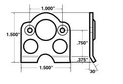 Allstar Performance 1" Weld On Lightweight 1/4 Turn Dzus Fastener Mounting Plate W/Spring 10PK 19365 ALL19365