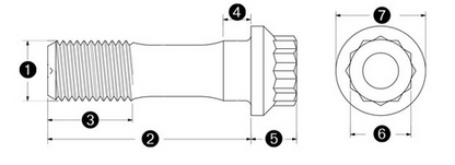 ARP General Replacement Connecting Rod Bolt Kit For Aluminum Rods 200-6004