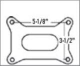 Trans-Dapt 1" Swirl-Torque Alum Carburetor Spacer Holley 2 Barrel 2V 350-500-650 2527