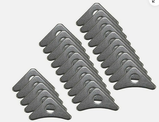 FCRC Gussets 2-5/8" Tall 3-5/8" Long 3/4" Hole 1/8" Steel Roll Cage/Motor Mount 25PK 22197-25