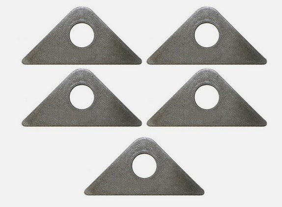 FCRC Gussets 2-5/8" Tall 3-5/8" Long 3/4" Hole 1/8" Steel Roll Cage/Motor Mount 5PK 22197-5