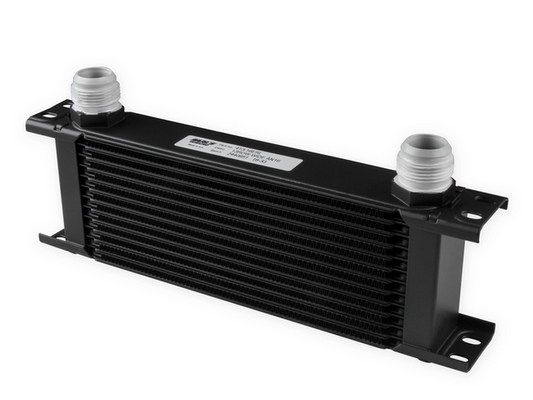 Earl's UltraPro Wide Oil Cooler 13 Row -16 AN Male Ports Black 413-16ERL