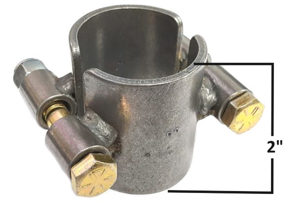 Allstar Performance Tube Clamp Steel 1-1/2" I.D. x 2" Wide 2 Bolt Each 14483