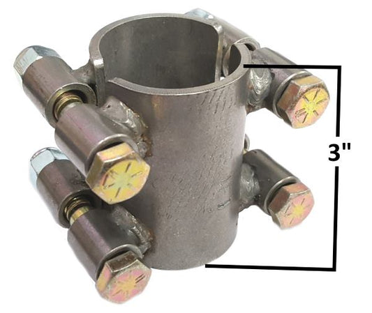 FCRC Tube Clamp Steel 1-3/4" I.D. x 3" Wide 4 Bolt Each 430-A