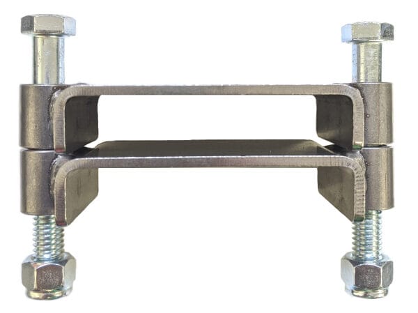 FCRC 1/8" Steel 3" X 2" Rectangular Tube Frame/Chassis Clamp/Weld Bracket 2-Bolt 672-A