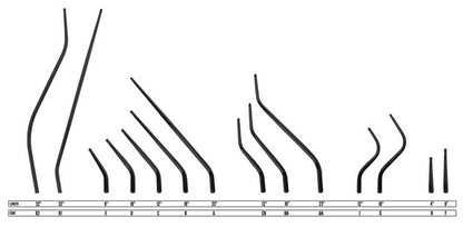 Lokar Trans Mount Black Billet Shifter Ford C6 23" SIngle Bend Arm Mushroom Knob XATS60C6AM