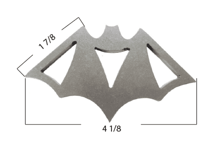 FCRC 4 Pack Bat Wing Roll Bar/Chassis Gusset 3/16" Thick 2.75" X 2.75" 125-A-4