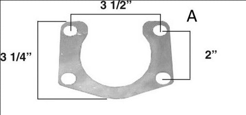 FCRC Axle Retainer Plate Ford 9" Small Bearing 30-A