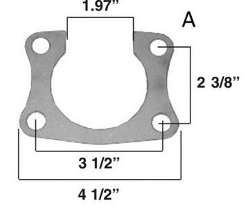FCRC Axle Retainer Plate Ford 9" Big Bearing Early 72317