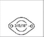 Trans-Dapt Carburetor Adapter Rochester 2GC/Tri Power/Stromberg 94/97/48 To 1V 2025