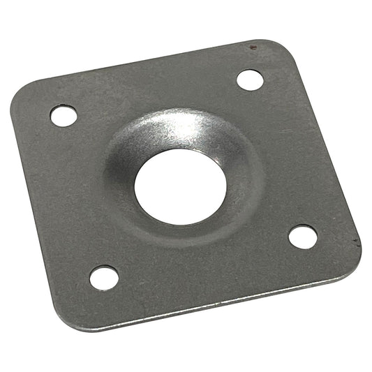 PanelFast Flush Head 7/16" Quarter Turn Fastener Dzus Plate Square Aluminum 10Pk