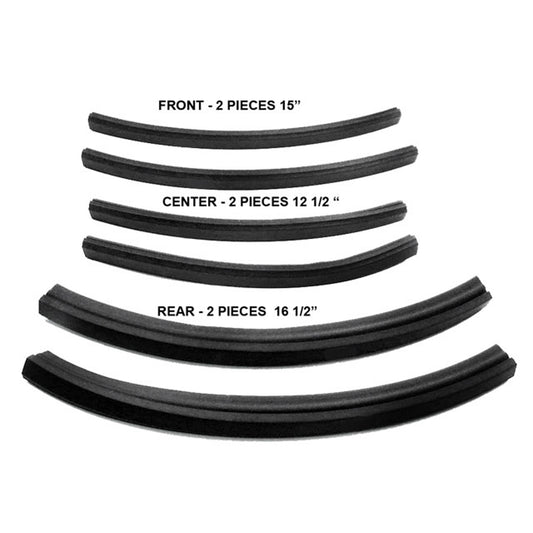 Metro Convertible Roof Rail Seals 1963-1966 Dodge Dart Plymouth Valiant RR 4500-A