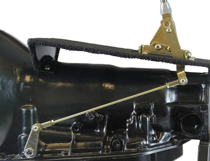 Lokar Floor Mount Billet Shifter Ford FMX 16" Single Bend Arm Mushroom Knob FMS6FMXBM