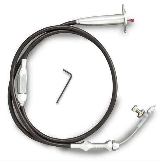 Lokar Cut-To-Fit Cruise Control Cable Kit Black Cable Vertical EFI CC-1602U