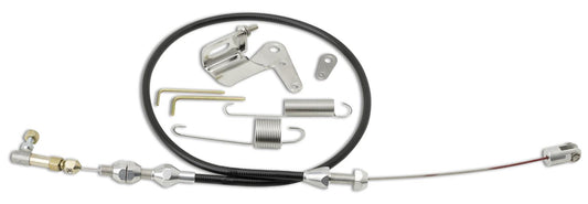 Lokar Duo-Pak Hi-Tech Carbureted Throttle Cable Kit Black Cable 96" DP-1000U96