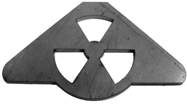 FCRC 4 Pack Radioactive Symbol Roll Bar/Chassis Gusset 3/16" Thick 3.5" X 3.5" 112-A-4