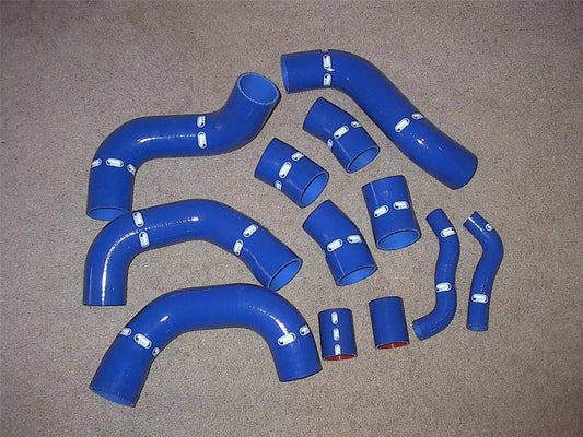 Samco Silicone Turbo Intercooler Hose Kit 2008-10 For Nissan Skyline GTR GT-R TCS395-BLU