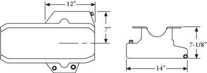Moroso Steel Circle Track Kicked Out Deep Sump 7 Qt Oil Pan GM Metric Chassis 21318