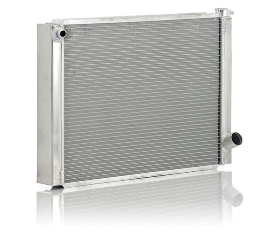 BE Cool Aluminum Circle Track GM Single Pass Radiator 28 X 19 2 Row 35036