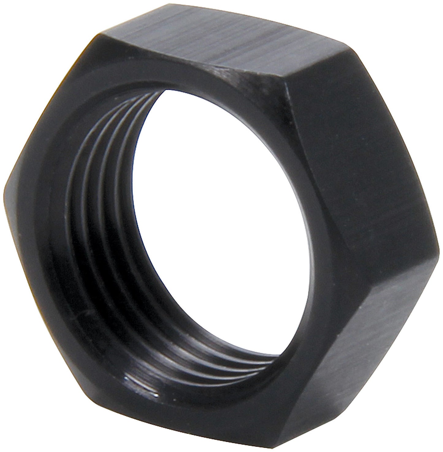 Allstar Performance Aluminum Jam Nuts Thin OD 5/8-18 Thread RH Black 4pk 18286