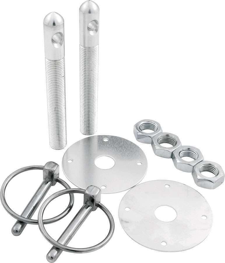 Allstar Performance Aluminum Hood Pin Kit Silver 1/2" Pin 18500