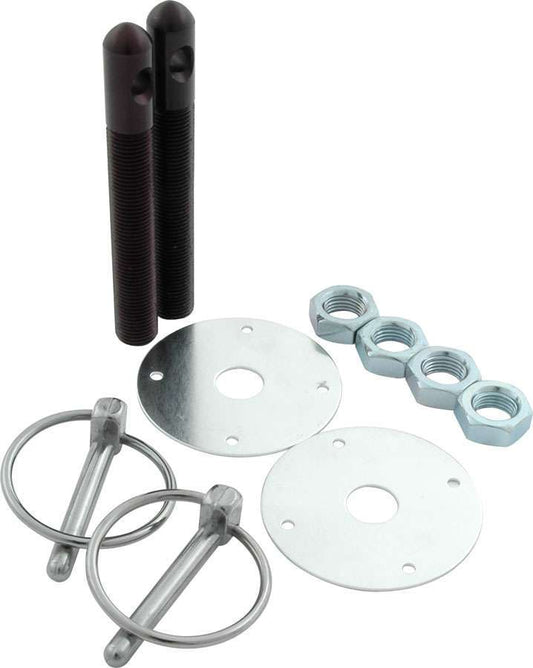Allstar Performance 1/2" Alum Hood Pin Kit Black 18504