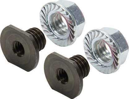 Allstar Performance Threaded Nut Insert 1/4-20 Thread Steel 2pk