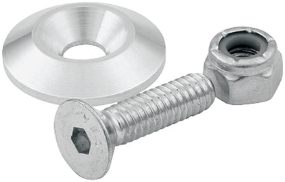 Allstar Performance Countersunk Bolt Kit #10-24 X 1 1" OD Clear 10PK 18630