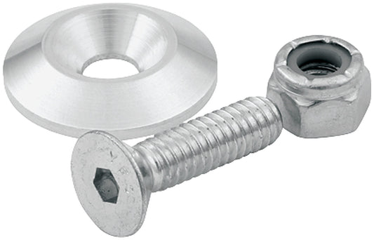 Allstar Performance Countersunk Bolt Kit #10-24 X 1 1" OD Clear 10PK 18630