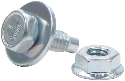 Allstar Performance Body Bolt Kit 1/4-20 .750" Loong Silver 10pk 18654 All18654