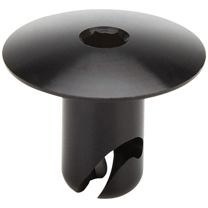 Allstar Performance Oversize Oval Head Allen Black Aluminum 1/4 Turn Dzus Fastener 7/16" .500" Long 50Pk 19179 ALL19179
