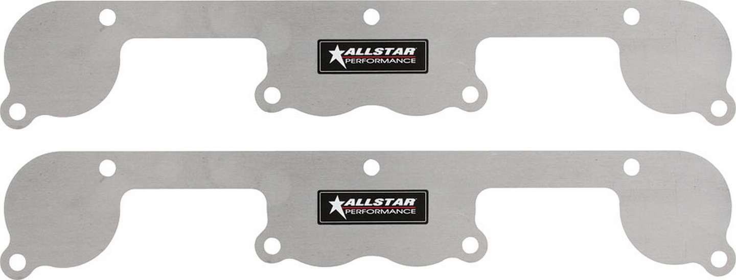 Allstar Performance Exhaust Port Block Off Plates SBC Spread Port Aluminum 34214 ALL34214