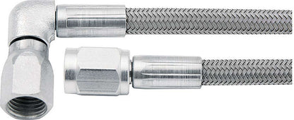 Allstar Perf Braided Stainless Brake Line 30in #3 Line -3 AN Str/-3 AN 90 Deg 46302-30