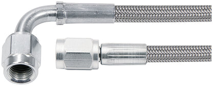 Allstar Performance Braided Stainless Brake Line 21in #3 Line -3 AN Str/-3 AN 90 Deg Tube Style 46304-21